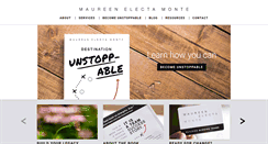 Desktop Screenshot of maureenmonte.com