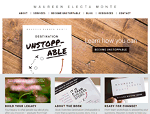 Tablet Screenshot of maureenmonte.com